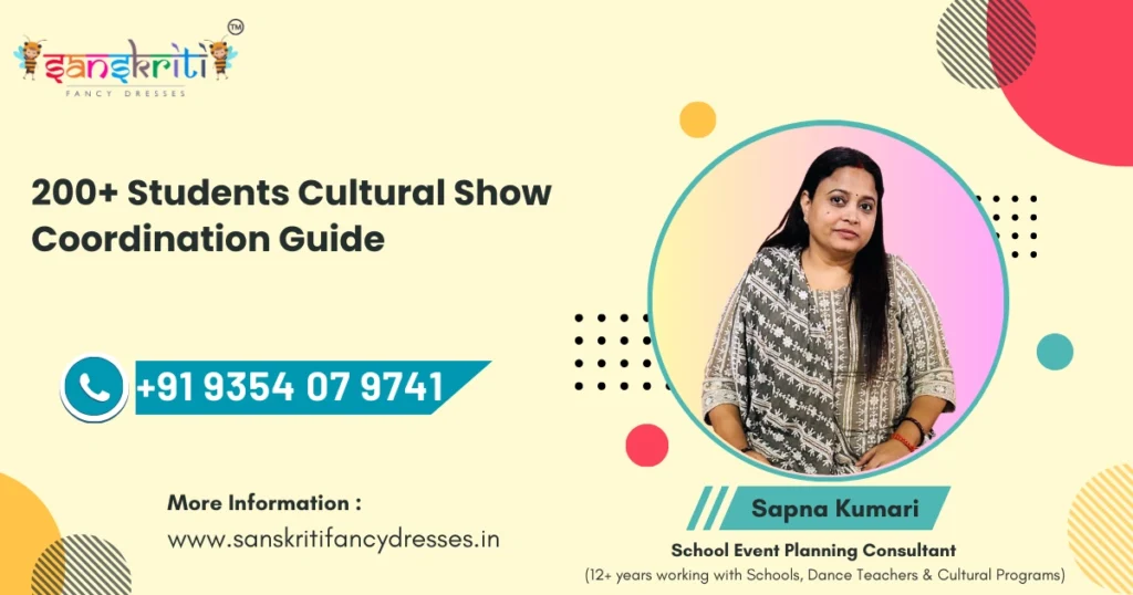 How to coordinate 200 plus students for one school cultural show