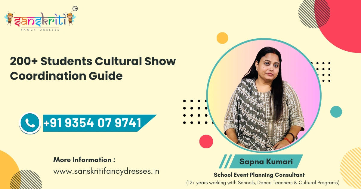 How to coordinate 200 plus students for one school cultural show